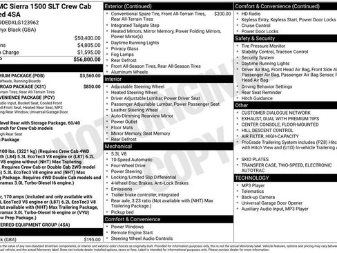 Used 2020 GMC Sierra 1500 SLT w/ SLT Premium Package image 51