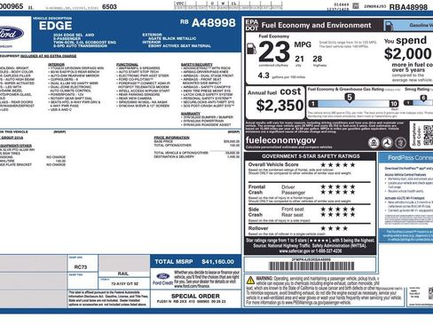 Used 2024 Ford Edge SEL AWD/4WD image 25