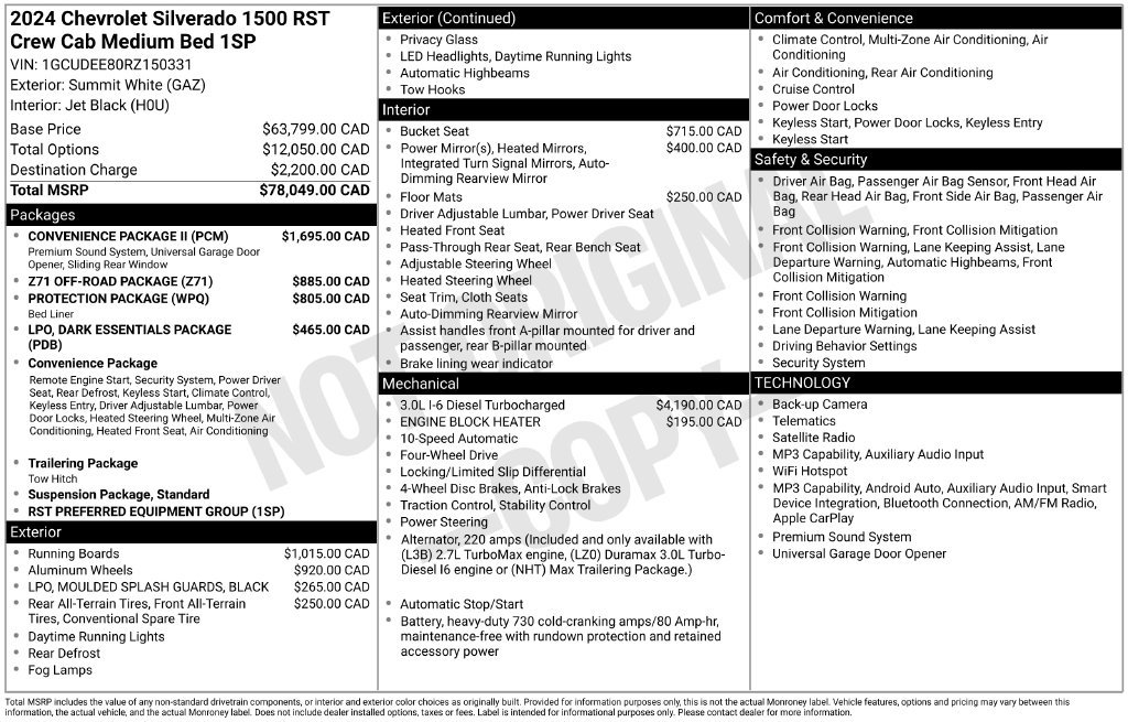 Used 2024 Chevrolet Silverado 1500 RST w/ Convenience Package II AWD/4WD image 12