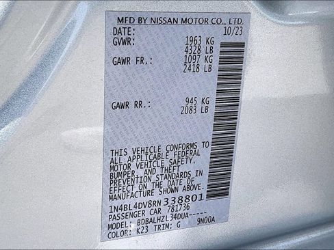 Used 2024 Nissan Altima 2.5 SV FWD image 31
