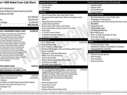 Used 2019 RAM 1500 Rebel w/ Rebel Level 2 Equipment Group AWD/4WD image 27