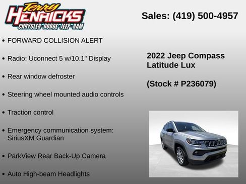 Used 2022 Jeep Compass Latitude AWD/4WD image 23