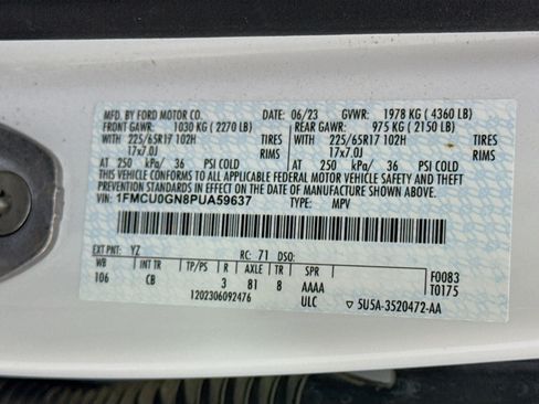Used 2023 Ford Escape Active w/ Cold Weather Package FWD image 40