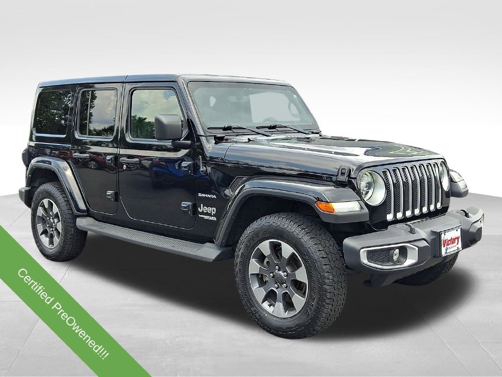 Used 2022 Jeep Wrangler Unlimited Sahara w/ Dual Top Group AWD/4WD 360° Tour