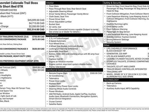Used 2024 Chevrolet Colorado Trail Boss w/ Advanced Trailering Package AWD/4WD image 24