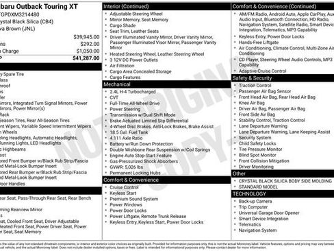 Used 2021 Subaru Outback Touring XT image 19