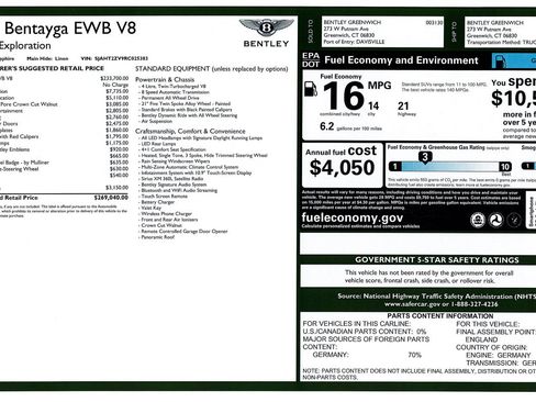 Used 2024 Bentley Bentayga Extended Wheelbase AWD/4WD image 50
