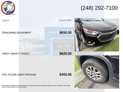 Used 2021 Chevrolet Traverse LT w/ LPO, Floor Liner Package AWD/4WD image 5