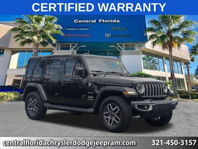 Certified 2024 Jeep Wrangler Unlimited Sahara w/ Technology Group AWD/4WD image 1