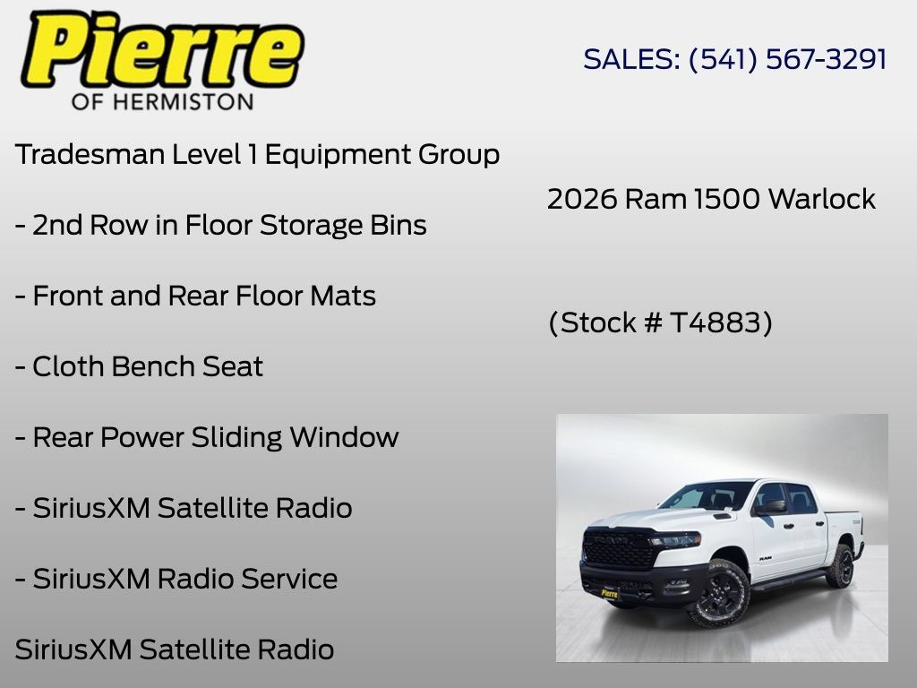 New 2026 RAM 1500 Warlock AWD/4WD image 18
