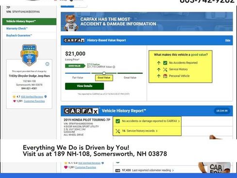 Used 2019 Honda Pilot Touring image 11