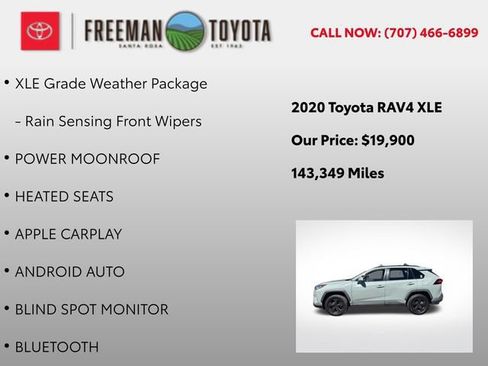 Used 2020 Toyota RAV4 XLE w/ Convenience Package AWD/4WD image 9