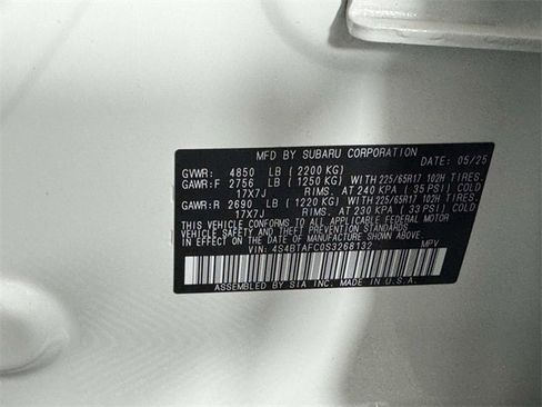 Certified 2025 Subaru Outback Premium image 16