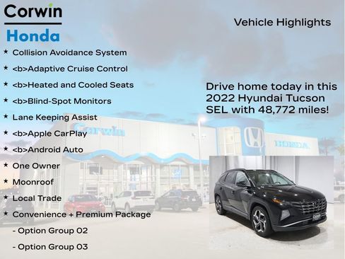 Used 2022 Hyundai Tucson SEL w/ Convenience + Premium Package image 6