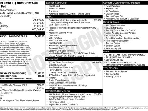 Certified 2019 RAM 3500 Big Horn AWD/4WD image 41