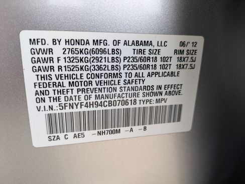 Used 2012 Honda Pilot Touring image 35