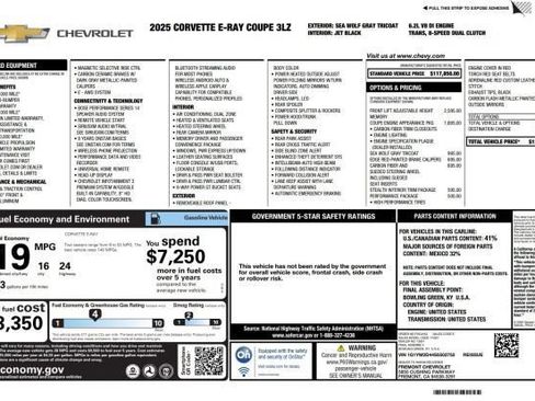 Used 2025 Chevrolet Corvette E-Ray AWD/4WD image 7