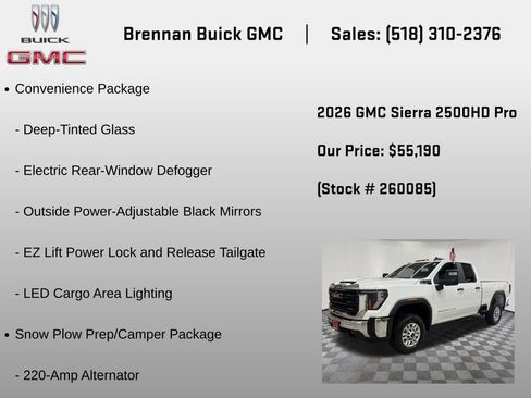 New 2026 GMC Sierra 2500 Pro w/ Convenience Package AWD/4WD image 6