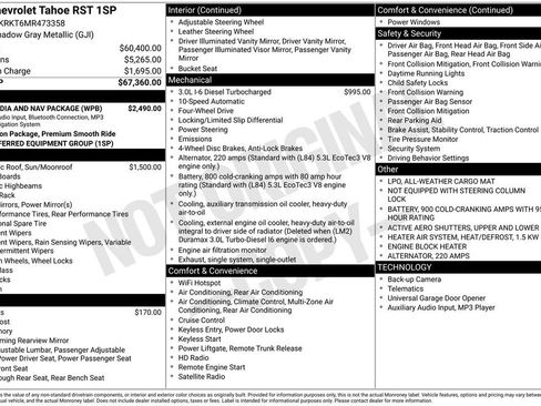 Certified 2021 Chevrolet Tahoe RST w/ Rear Media and Nav Package AWD/4WD image 7
