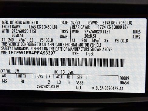 Used 2023 Ford F150 XLT w/ Equipment Group 302A High AWD/4WD image 17