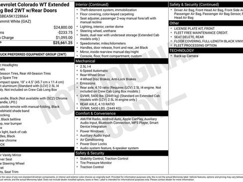 Used 2019 Chevrolet Colorado W/T image 3