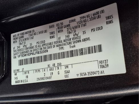 Used 2020 Ford F150 XLT w/ Equipment Group 302A Luxury image 23