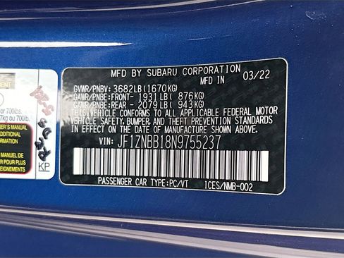 Used 2022 Toyota GR86 w/ ALL Weather Mat Package (TMS) RWD image 27