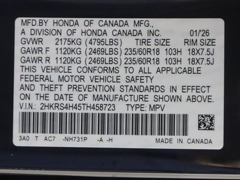 New 2026 Honda CR-V EX image 25