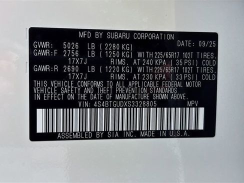 New 2025 Subaru Outback Wilderness image 36