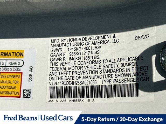 Certified 2025 Acura Integra FWD image 37