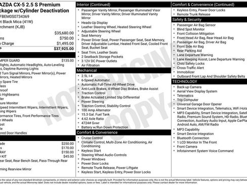 Certified 2025 MAZDA CX-5 AWD 2.5 S w/ Premium Plus Pkg image 25