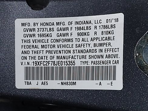 Used 2018 Honda Civic EX image 33