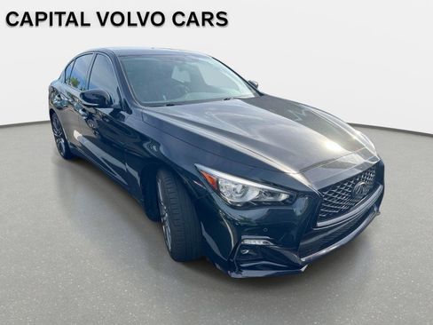 Used 2024 INFINITI Q50 Red Sport 400 w/ Black Opal Edition RWD image 2