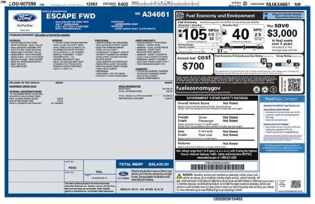 Used 2022 Ford Escape SE FWD image 32