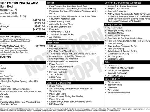 Certified 2025 Nissan Frontier PRO-4X w/ Pro Premium Package AWD/4WD image 42