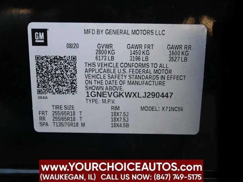 Used 2020 Chevrolet Traverse LT w/ Driver Confidence II Package AWD/4WD image 29