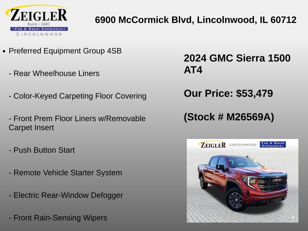 Used 2024 GMC Sierra 1500 AT4 w/ AT4 Preferred Package AWD/4WD image 12