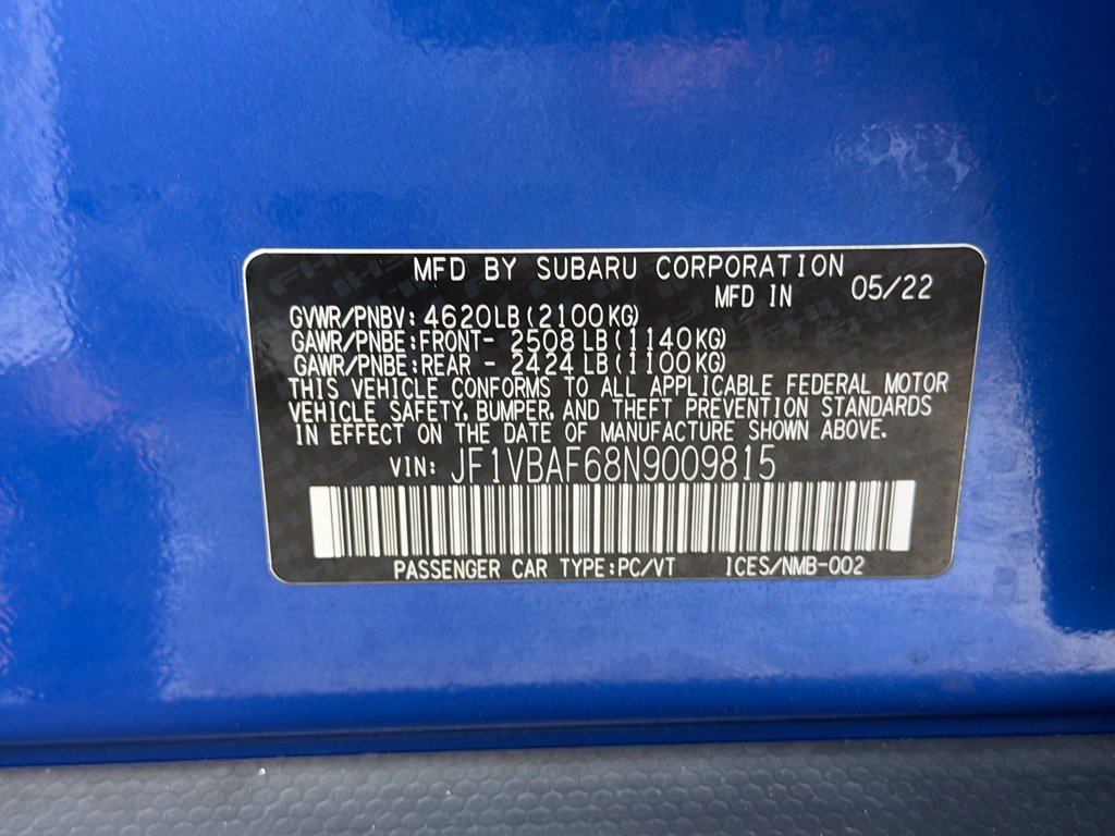 Used 2022 Subaru WRX Premium AWD/4WD image 54