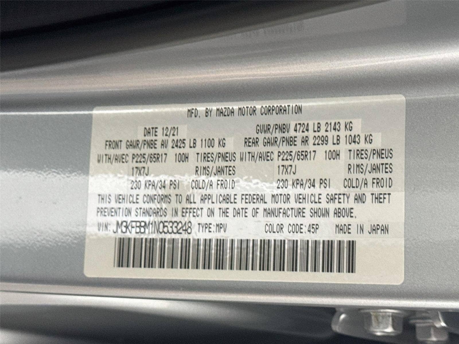 Used 2022 MAZDA CX-5 AWD 2.5 S w/ Select Package image 32