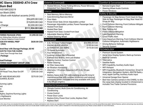Used 2024 GMC Sierra 3500 AT4 w/ AT4 Preferred Package AWD/4WD image 3