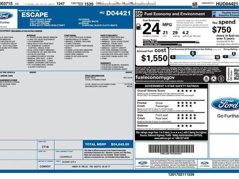 Used 2017 Ford Escape S FWD image 12