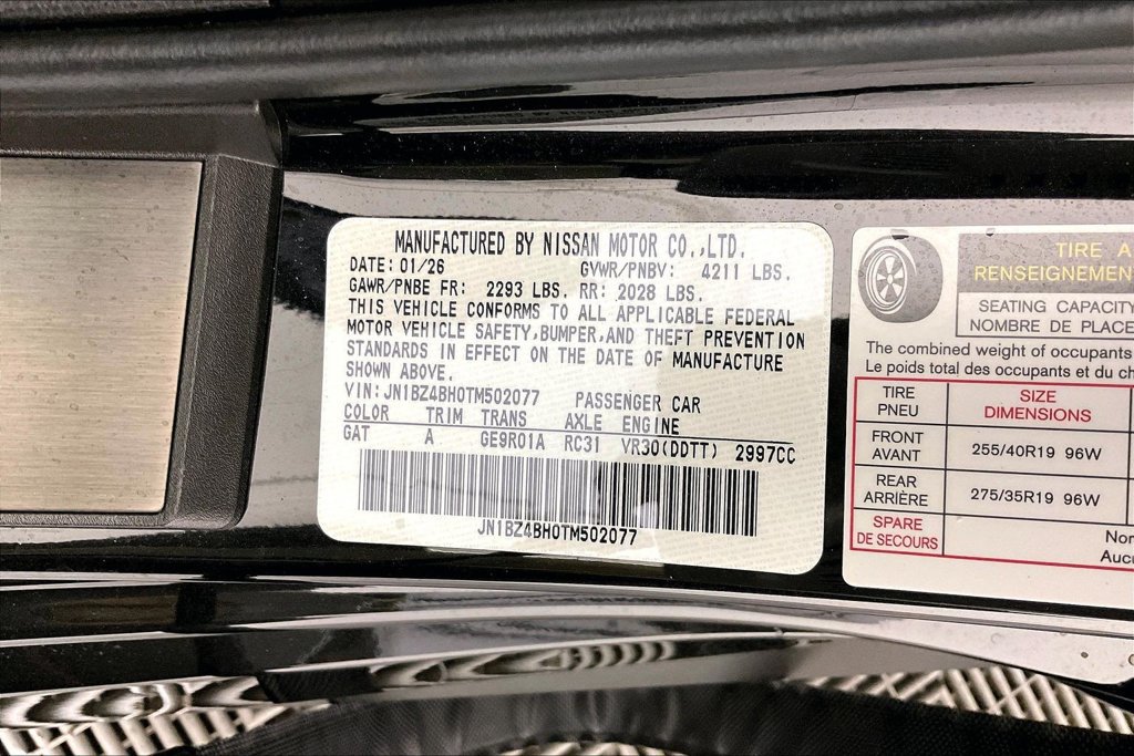 New 2026 Nissan Z Performance w/ Floor Mat Package RWD image 31