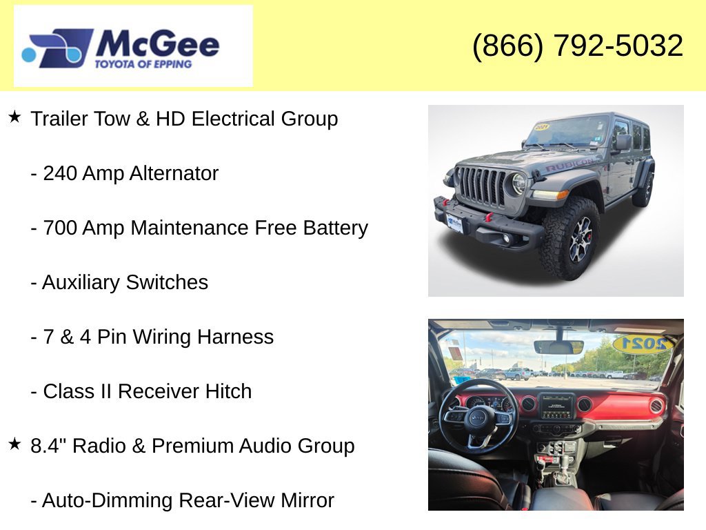 Used 2021 Jeep Wrangler Unlimited Rubicon w/ Dual Top Group AWD/4WD image 16