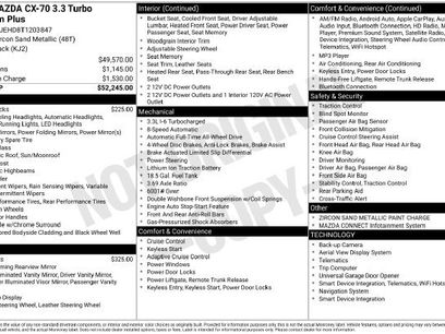 New 2026 MAZDA CX-70 3.3 Turbo w/ Premium Plus Pkg