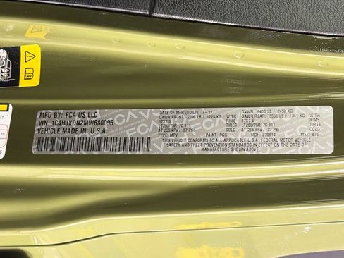 Used 2021 Jeep Wrangler Unlimited Sport AWD/4WD image 30