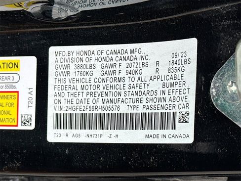 Used 2024 Honda Civic Sport image 29