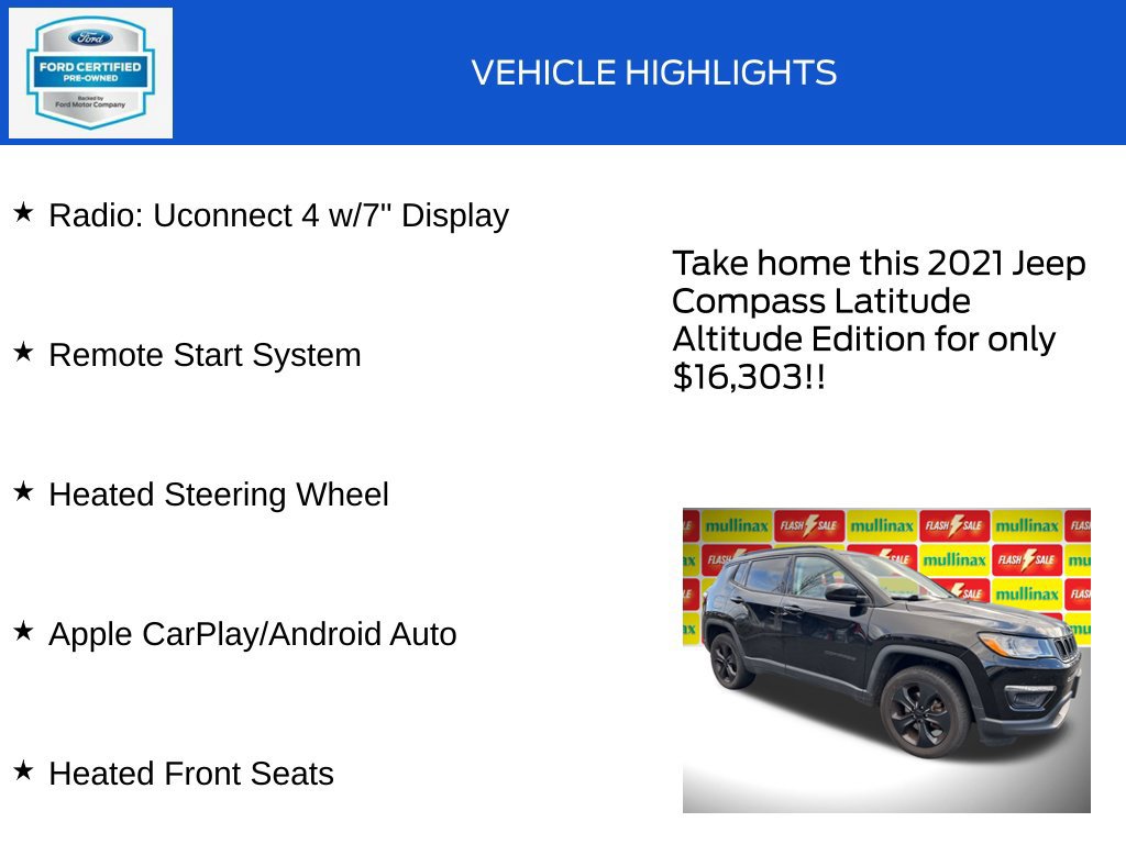 Used 2021 Jeep Compass Latitude AWD/4WD image 18