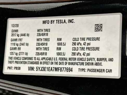 Used 2021 Tesla Model 3 Standard Range Plus RWD image 12