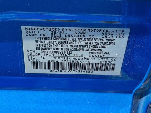 Used 2025 Nissan Sentra SV FWD image 37