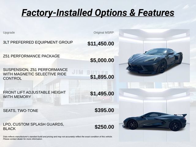 Used 2020 Chevrolet Corvette Stingray Premium Conv w/ 3LT Preferred Equipment Group RWD image 3